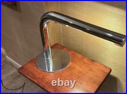 C1960s 70s Robert Sonneman Chrome Tube Table Lamp Beautiful High MOD Design