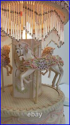 Carousel Table Lamp OK Lightning Vintage Girls Home Decor Early 2000 Horse