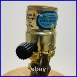 Ceramic Table Lamp. 18 inch Tall. Vintage Hand Painted Art Lamp. Home Lighting