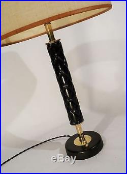 Classic Chapman Vintage Brass & Ram's Horn Table Lamp 1970's