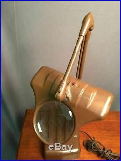 Dazor Floating Light Fixture Vintage Magnifying Drafting Lamp UL M270 Made USA