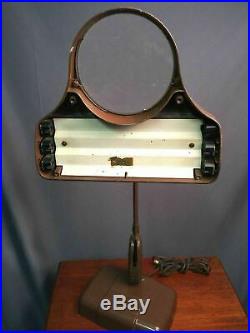 Dazor Floating Light Fixture Vintage Magnifying Drafting Lamp UL M270 Made USA