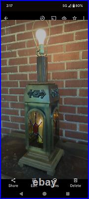 Designs by MJW Spanish Revival Table Lamp, Vintage