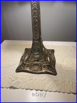 Empire Dual Socket Bird And Swan 24 Table Lamp With Metal Overlay