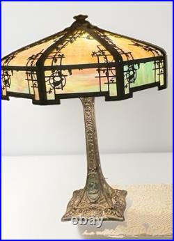 Empire Dual Socket Bird And Swan 24 Table Lamp With Metal Overlay