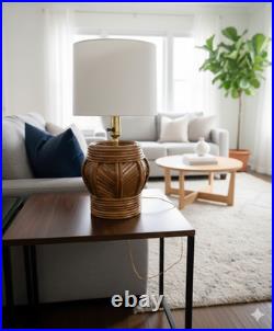 Exclusive Vintage Rattan Table Lamp For Home Office and Natural Décor Exclusive Vintage Rattan Table Lamp For Home Office and Natural Décor