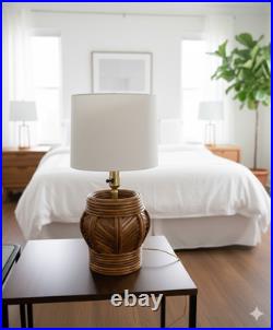 Exclusive Vintage Rattan Table Lamp For Home Office and Natural Décor Exclusive Vintage Rattan Table Lamp For Home Office and Natural Décor