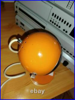 Eye Ball Lamp Space Age Orange MID Century 70' Vintage Desk Table Lamp
