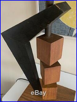 Fantastic Vintage 50s Boomerang Cubes Lamp Fiberglass Shade Mid Century Modern