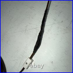 Frederick Cooper Vintage Large Blue Ceramic Lamp Unique Rare Metal Wood Base