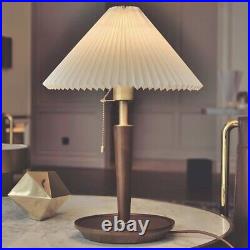 French Vintage Wooden Table Lamp