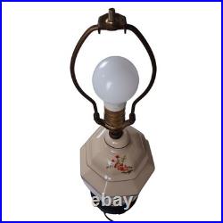 Ginger Jar Porcelain Table Lamp Floral Chinoiserie Vintage Asian Style 27