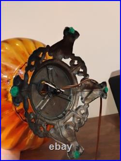 Gorgeous Vintage Blown Glass Table Lamp Hollywood Regency Style 1960s/1970s