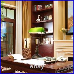 Green Bankers Lamp Vintage Glass Banker's Desk Lamps with Bedroom Bedside Stu