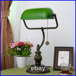 Green Bankers Lamp Vintage Glass Banker's Desk Lamps with Bedroom Bedside Stu Green Bankers Lamp Vintage Glass Banker's Desk Lamps with Bedroom Bedside Stu
