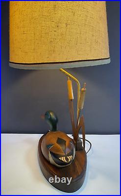 H Heap III Decoy Mallard Table Lamp Decoy Shop Freeport Maine Vintage