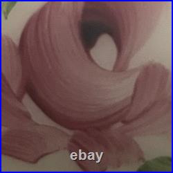 Hand Painted Double Ball Small Parlor/Boudoir 3-Way Electric Lamp c1960 USA 14t