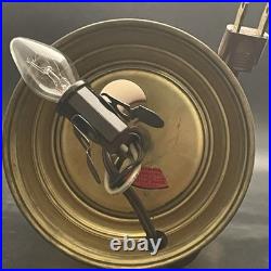 Hand Painted Double Ball Small Parlor/Boudoir 3-Way Electric Lamp c1960 USA 14t