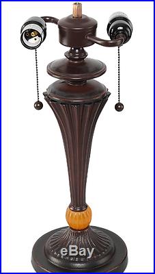 Handcrafted Tiffany Vintage Style Table Base Lamp Stained Cut Glass NEW