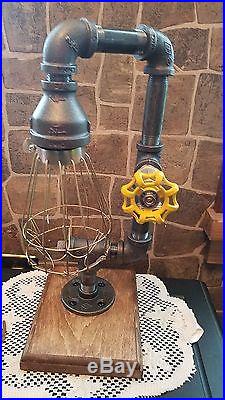Handcrafted Vintage style Industrial Lamp, desk, table, home