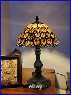 Hoosin Tiffany Style Seashells Table Lamp Vintage
