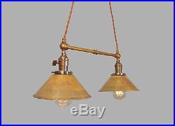Industrial Lighting Vintage Brass Pendant Lamp Steampunk Lamp Pool Table