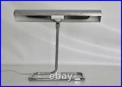 Koch Lowy Vtg Mid Century Modern Chrome Arm Desk Table Task Lamp Light Laurel