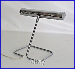 Koch Lowy Vtg Mid Century Modern Chrome Arm Desk Table Task Lamp Light Laurel