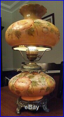 Large Hurricane Lamp Gone With The Wind, Vintage Hurricane Lamps Value