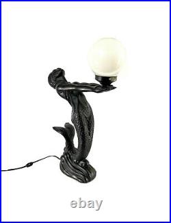 Lamp Mermaid Vintage MCM Art Deco Lighting Decor ($285 EACH)