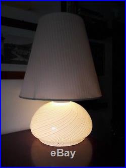 Lampada da tavolo vintage anni 70 vetro di Murano Venini design table glass lamp