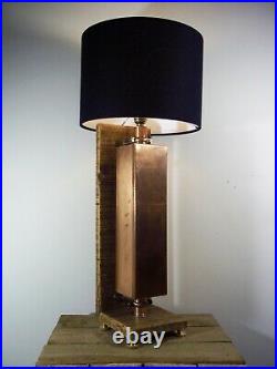 Large Unique Vintage Copper Industrial/Steampunk/Rustic Table/Desk Lamp/Light