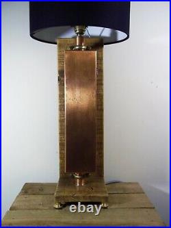 Large Unique Vintage Copper Industrial/Steampunk/Rustic Table/Desk Lamp/Light