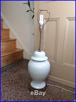 Large Vintage Ceramic Floor Standing Lamp Base Giant White Vintage Table Lamp