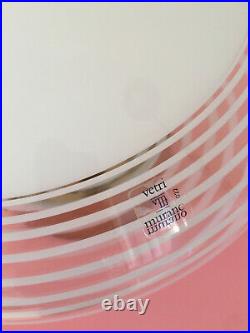 Large lovely mushroom table lamp swirl filigrana Murano glass vintage 70 U