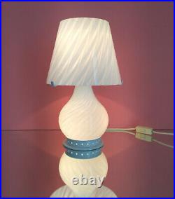 Lovely mushroom Zonca table lamp swirl Murano glass lampada vintage 70 U