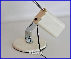 Luci Vtg Mid Century Italian Modern Chrome Arm Desk Table Lamp Italy Arteluce