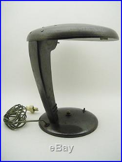 MACHINE AGE Norman Bel Geddes COBRA Vintage DESK TABLE LAMP DESIGN FARIES RARE