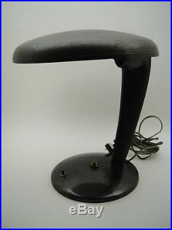 MACHINE AGE Norman Bel Geddes COBRA Vintage DESK TABLE LAMP DESIGN FARIES RARE