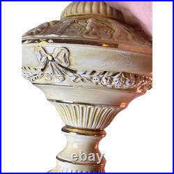 MCM Vintage Ceramic Cherub Table Lamp Hollywood Regency Style Lighting