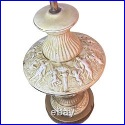 MCM Vintage Ceramic Cherub Table Lamp Hollywood Regency Style Lighting
