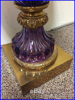 Marbro Company Pair Vintage Murano Lamps Rare Venetian Glass