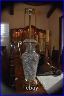 Marbro Cut Crystal Vintage Table Lamp Marbro Cut Crystal Vintage Table Lamp