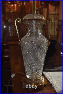 Marbro Cut Crystal Vintage Table Lamp