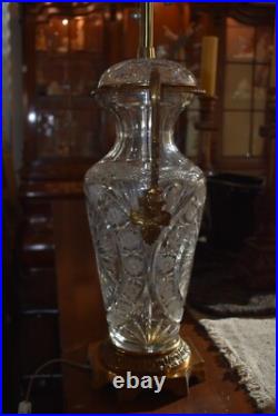 Marbro Cut Crystal Vintage Table Lamp