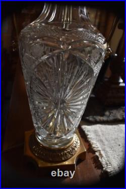 Marbro Cut Crystal Vintage Table Lamp Marbro Cut Crystal Vintage Table Lamp