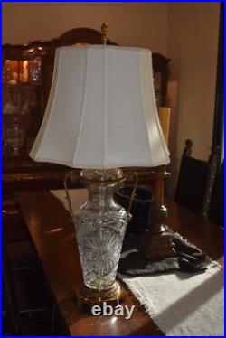 Marbro Cut Crystal Vintage Table Lamp Marbro Cut Crystal Vintage Table Lamp