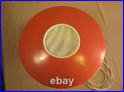 Mid Century Table Lamp Dazor Model #2055 Red / Coral