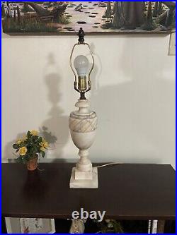 Mid Century Vintage Alabaster Table Lamp MADE IN ITALY #126