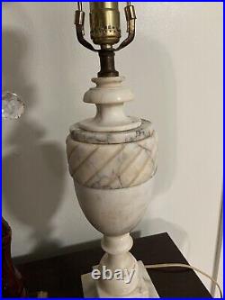 Mid Century Vintage Alabaster Table Lamp MADE IN ITALY #126